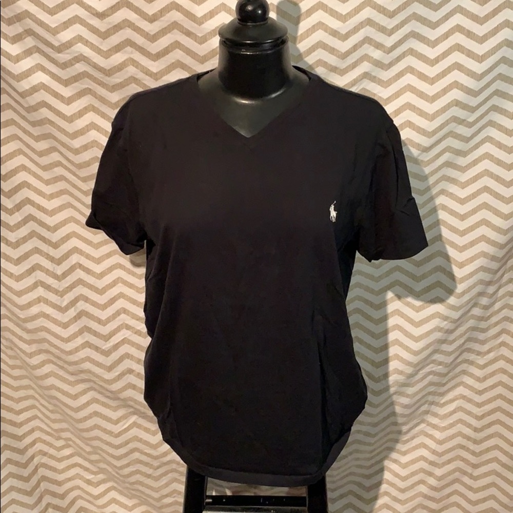 Men’s V-Neck Polo Tee Shirt (Medium)
